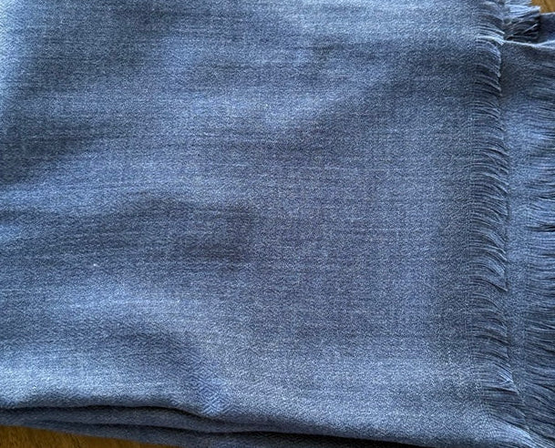 Dusty Blue Cashmere Scarf