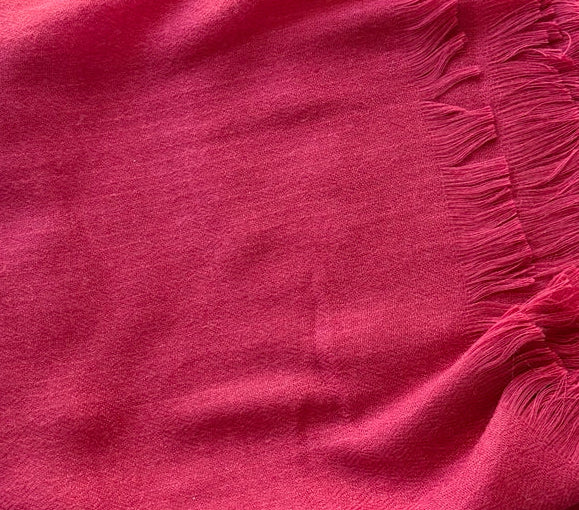 Raspberry Red Cashmere Scarf