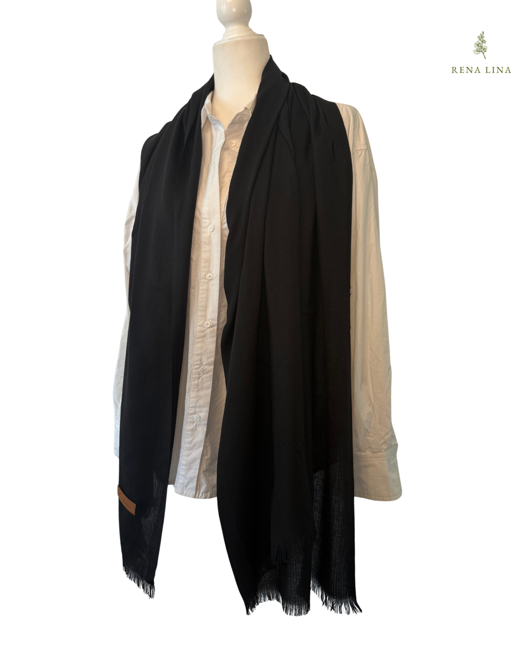 Black Cashmere Scarf