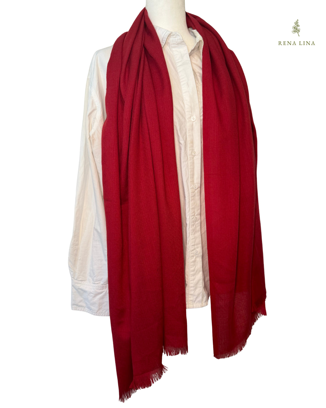 Red Cashmere Scarf