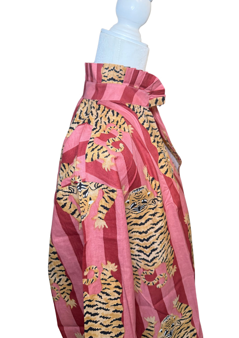 Pink Tiger Pant Set (Blouse & Pants)