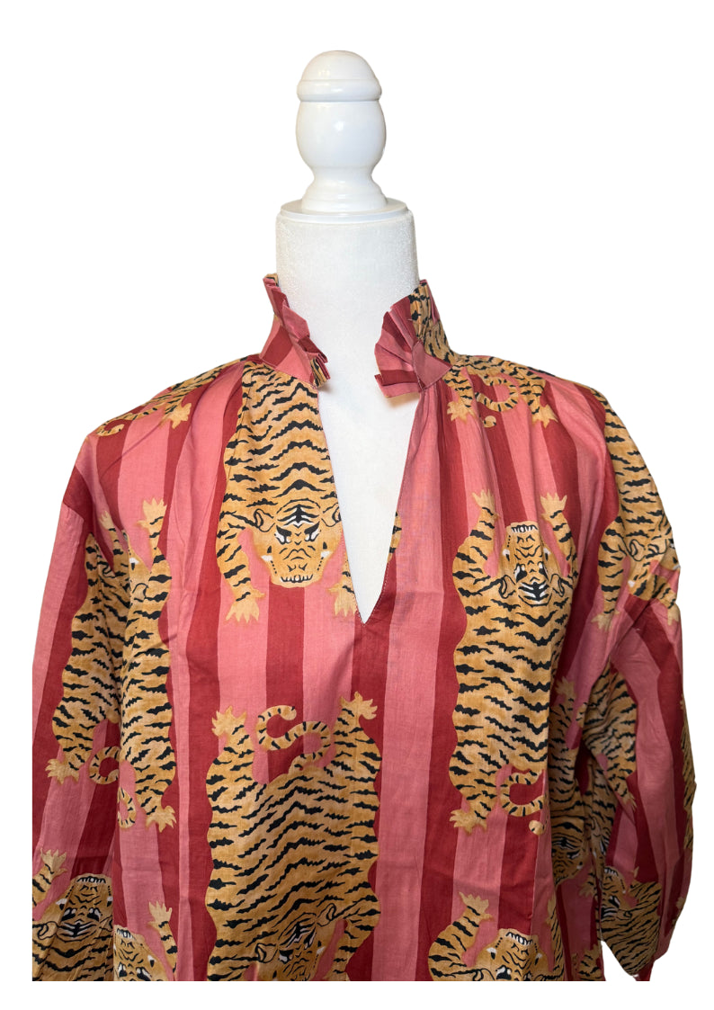 Pink Tiger Pant Set (Blouse & Pants)