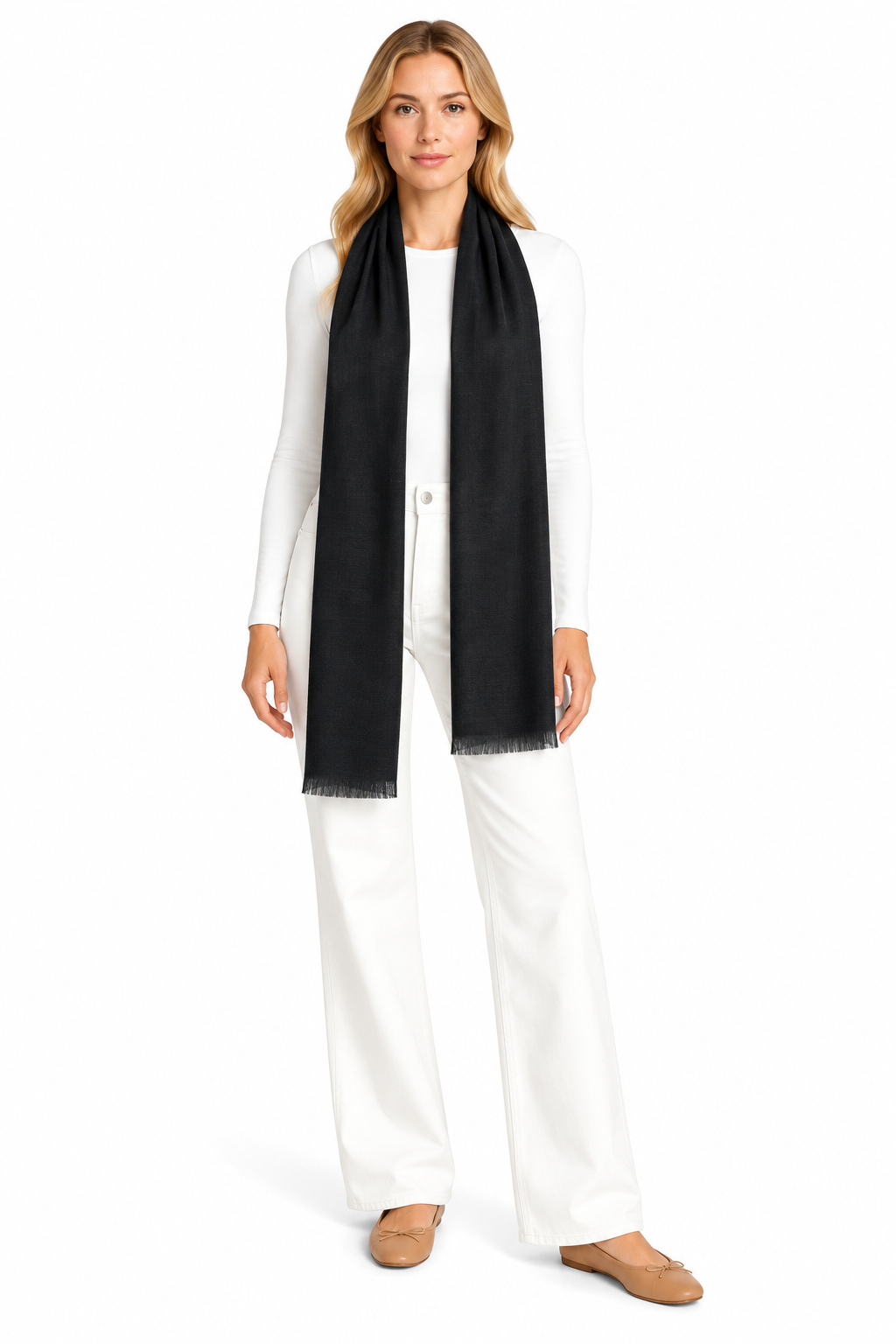 Black Cashmere Scarf