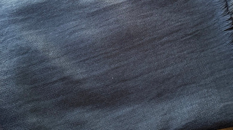 Charcoal Blue Cashmere Scarf