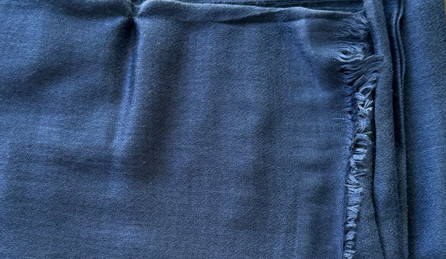Deep Navy Cashmere Scarf