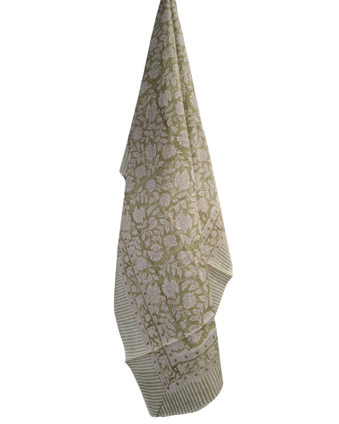 Hand-Block Printed Cotton Sarong – Lightweight Beach Wrap, Scarf & Cover-Up