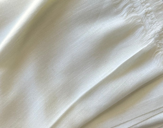 White Cashmere Scarf
