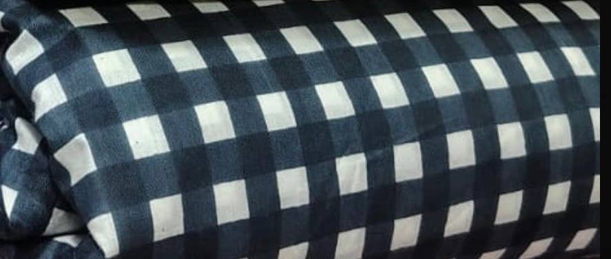 The Classic Every Day Ruffle Shirt Dress w Optional Belt - Blue Gingham