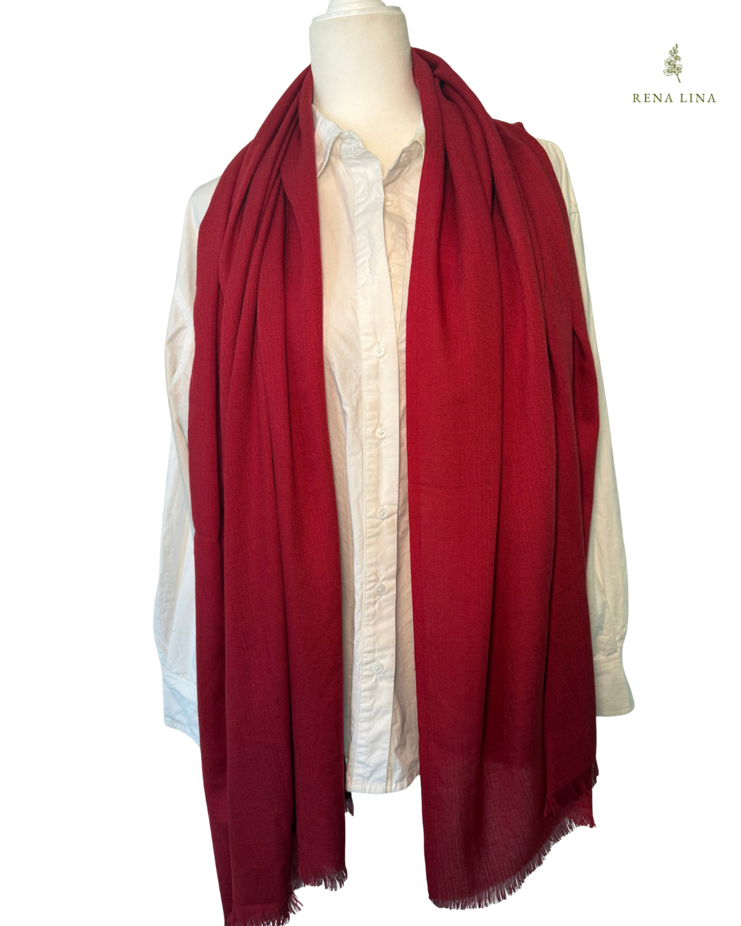 Red Cashmere Scarf