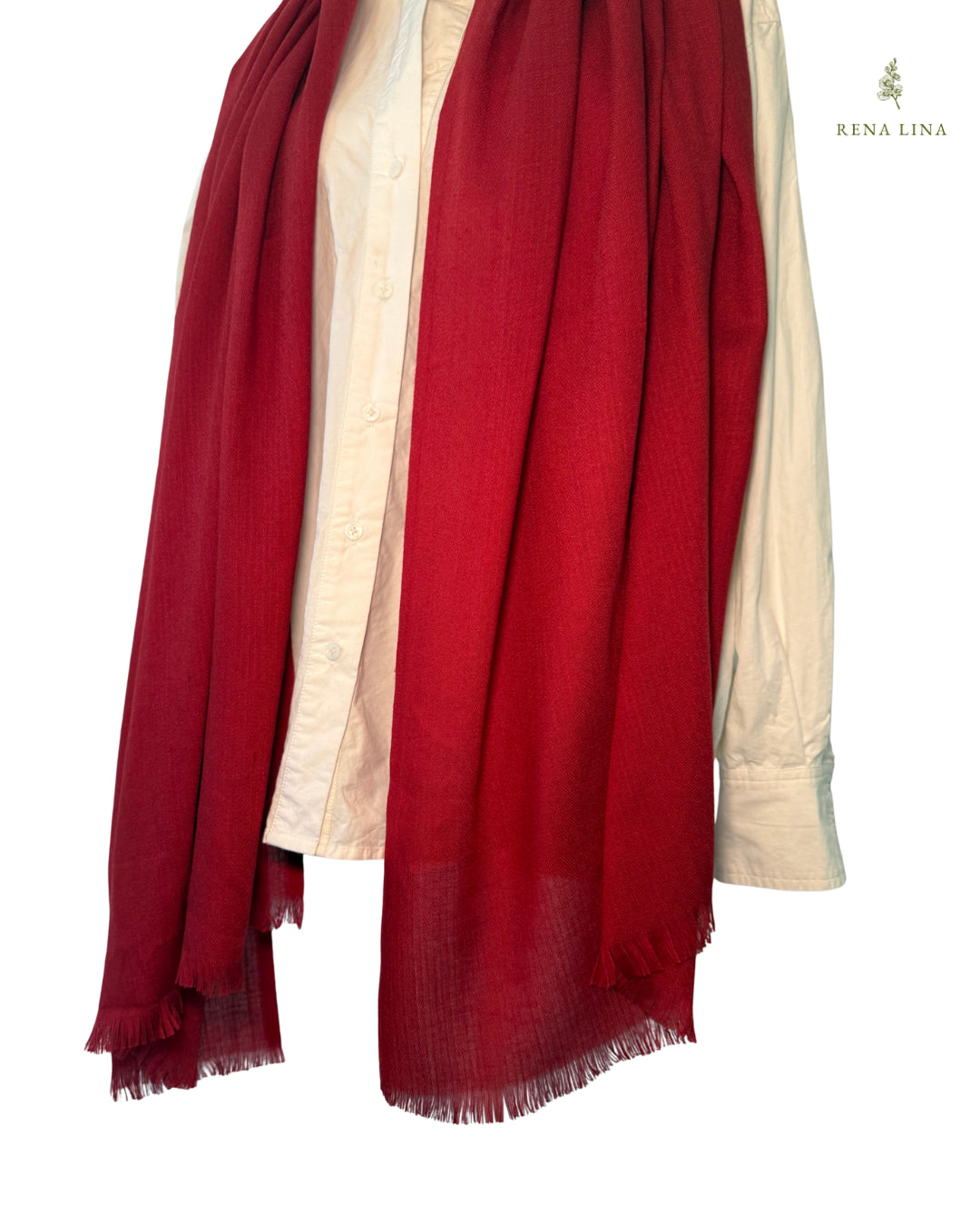 Red Cashmere Scarf