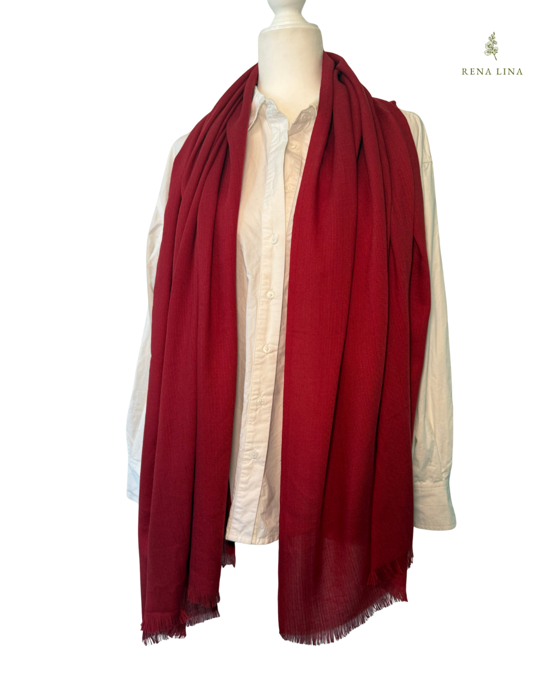 Red Cashmere Scarf
